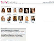 Tablet Screenshot of beautyinterviews.com